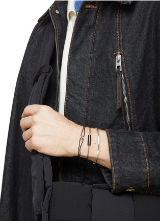 Figure View - Click To Enlarge - LE GRAMME - 7G BRUSHED STERLING SILVER BRACELET
