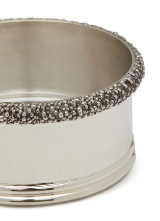 Detail View - Click To Enlarge - BUCCELLATI - Caviar Silver Candle Holder