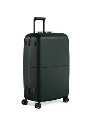 Detail View - Click To Enlarge - JULY - Checked Plus Light Suitcase — Forest