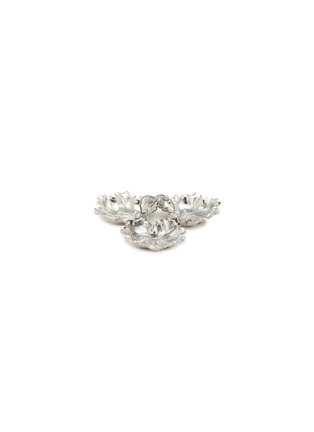 Main View - Click To Enlarge - BUCCELLATI - Mature Medium 3 Wine Leaves Sterling Silver Centrepiece
