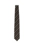 Detail View - Click To Enlarge - STEFANOBIGI MILANO - Striped Silk Wool Harringbone Tie