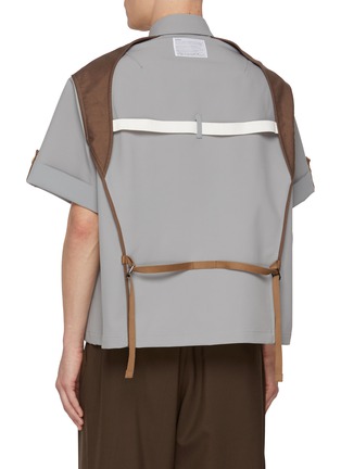 Back View - Click To Enlarge - KOLOR - Short Sleeve Reverse Lining Shirt