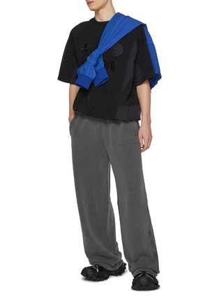 Figure View - Click To Enlarge - JUUN.J - Elasticated Hem Football T-Shirt