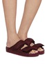 Figure View - Click To Enlarge - BIRKENSTOCK 1774 - Cosy Nylon Velcro Sandals