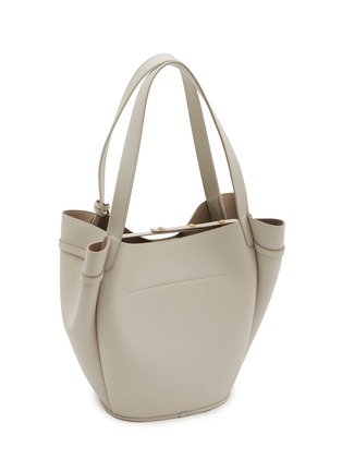 Detail View - Click To Enlarge - JOY GRYSON - Vase Leather Shopper Bag