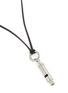 Detail View - Click To Enlarge - LEMAIRE - Acme Whistle Leather Silver Plated Brass Necklace