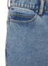  - ALEXANDERWANG - Clear Hotfix Medium Wash Denim Column Skirt