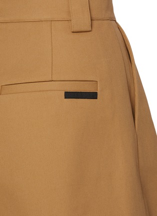  - ALEXANDERWANG - Pleated Front Flared Cotton Shorts