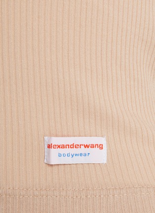  - ALEXANDERWANG - Long Sleeve Ribbed Cotton T-Shirt