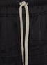  - RICK OWENS  - Elasticated Drawstring Waistband Creased Effect Satin Shorts