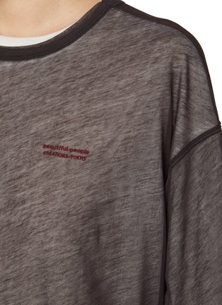  - BEAUTIFUL PEOPLE - Sheer Cotton Jersey Flip Top