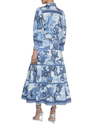 Back View - Click To Enlarge - ALICE & OLIVIA - Geneva Tiered Midi Dress