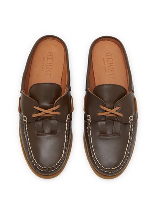 Detail View - Click To Enlarge - HEREU - Saler Nautic Leather Mules