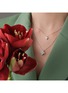 Detail View - Click To Enlarge - ROBERTO COIN - Princess Flower Diamond Ruby 18K White Gold Pendant Necklace