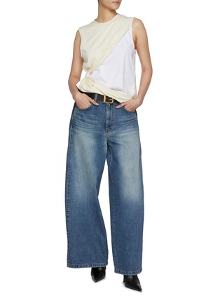Figure View - Click To Enlarge - BONBOM - Side Grab Drape T-shirt
