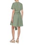 Back View - Click To Enlarge - LOEWE - Pebble Drape Belted Dress