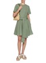 Figure View - Click To Enlarge - LOEWE - Pebble Drape Belted Dress