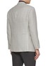 Back View - Click To Enlarge - RING JACKET - Plaid Single Breasted Wool Silk Blazer