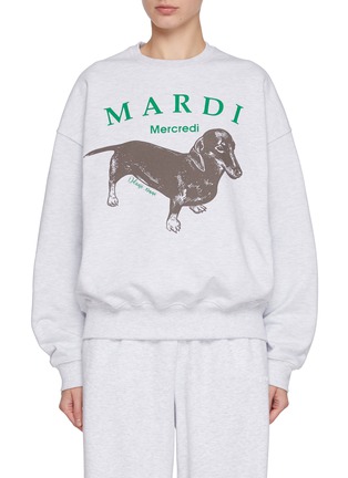 Main View - Click To Enlarge - MARDI MERCREDI - Graphic Cotton Sweatshirt
